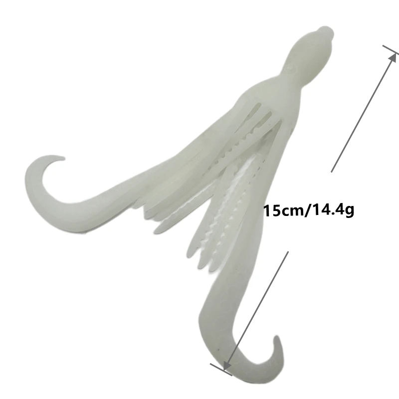 Description Picture 2 of itemTPE Fishing squid skirts swim bait fishing lures soft octopus lure