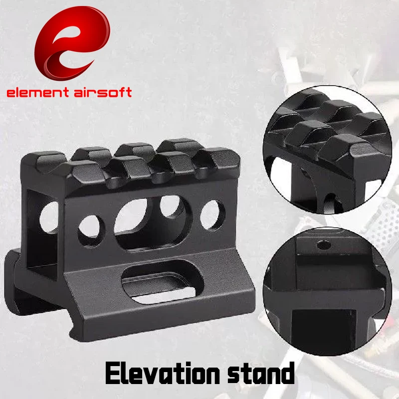 Picatinny short riser mount 1" height aluminum alloy scope base 20mm Picatinny rail