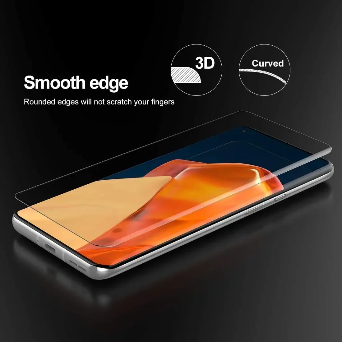 Premium UV Tempered Glass Screen Protector - Full Surface Coverage Film, 1-3 Pack