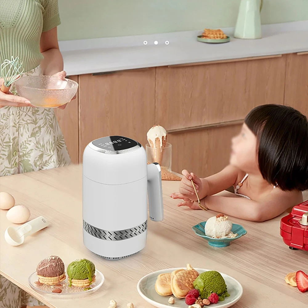 220V DIY Ice Cream Maker Milkshake Intelligent Touch Panel Multi Ice Cream Machine Yogurt Machine Milk Shake 300ML