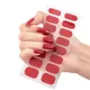 Semi Cured Gel Nail Sticker Pure Color UV LED Lamp Lasting Nail Self Manicure Decals Covered Adhesive Long Waterproof Full R0B8 3