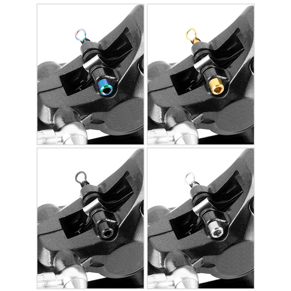 Description Picture 6 of itemBicycle Hydraulic Disc Brake Pad Bolts Circlip Retainer Pin Lightweight Titanium Alloy Cycling Bike Accessories