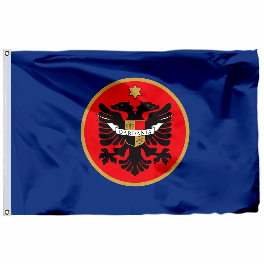 Kosovo Dardania Flag 90x150cm 3X5FT 100D Polyester Double Stitched High  Quality Banner Free Shipping