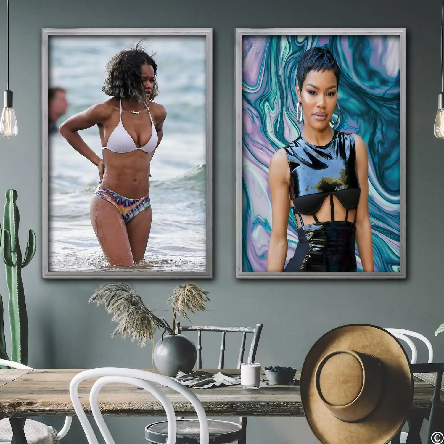 

teyana taylor singer Decorative Canvas Posters Room Bar Cafe Decor Gift Print Art Wall Paintings