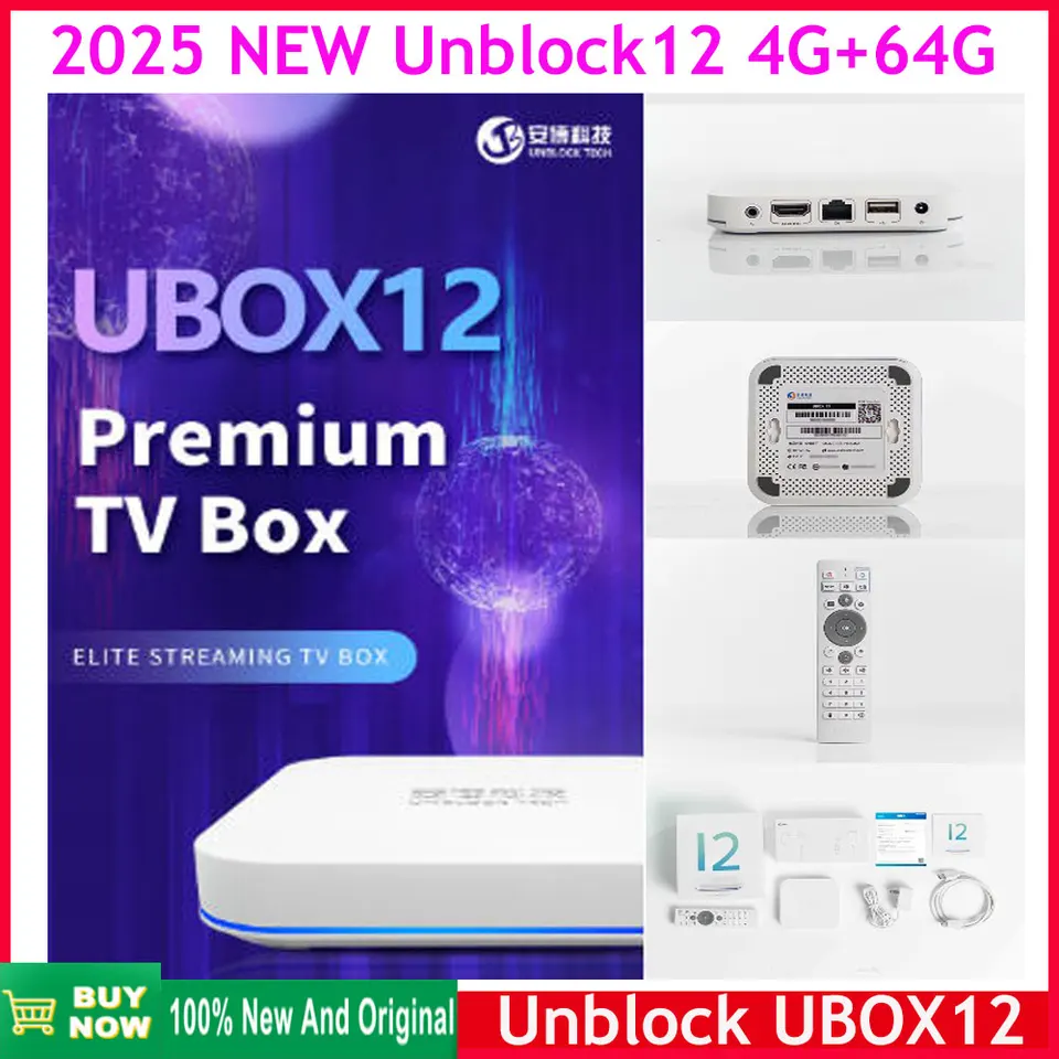Genuine]official store 2025 Unblock Tech UBOX12 Smart TV Box 4G