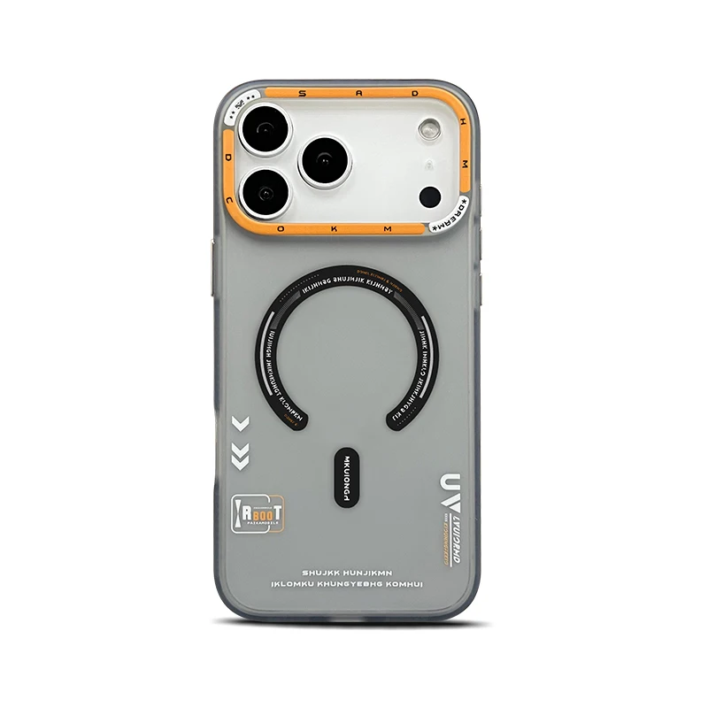 Matte Magnetic Phone Case with Frosted Back and Metal Lens Frame