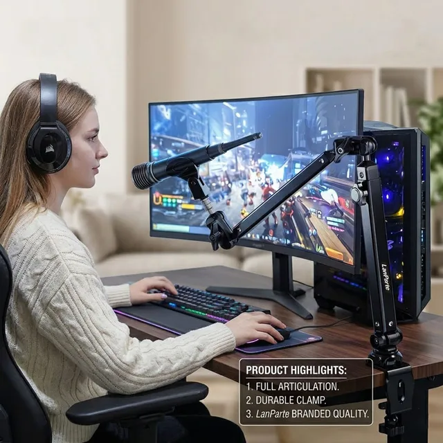 Microphone stand Arm Profile 360°Swivel