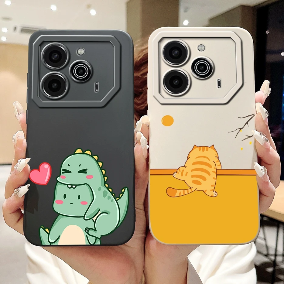 Cute Fashion Painted Soft TPU Phone Case - 6.78'' Cover with Bumper Protection