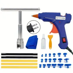 Paintless Car Dent Repair Tool Kit - Auto Body Sheet Metal Removal Set (US Plug Puller Kits)