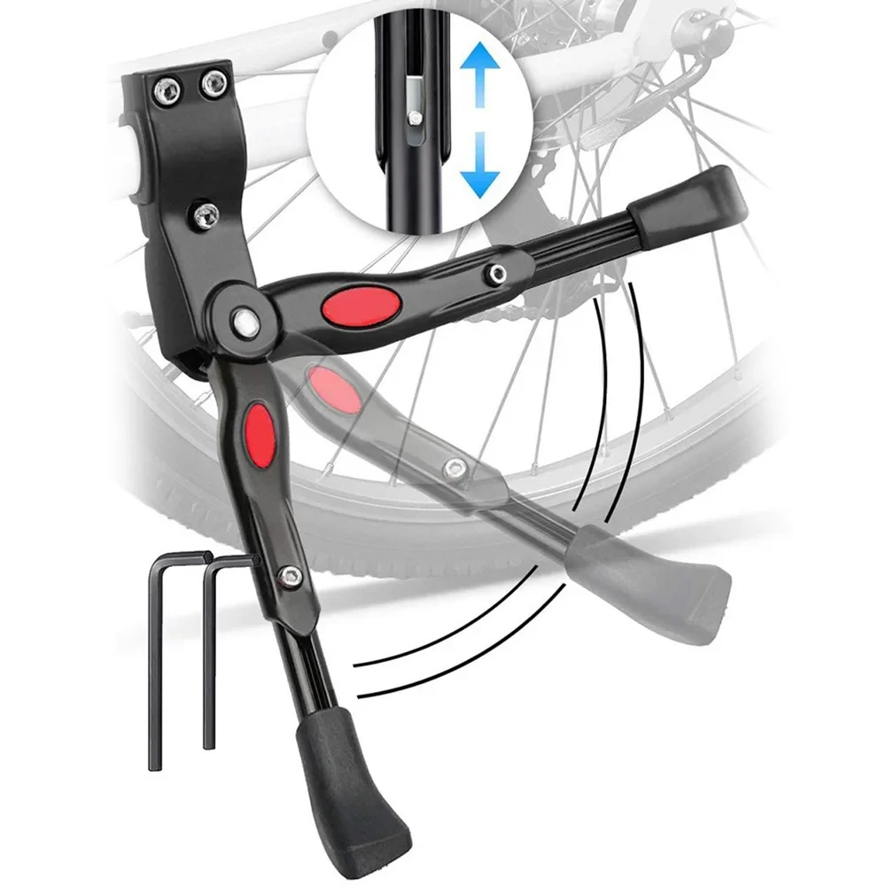 Adjustable Bicycle Kickstand Support Foot Brace for Mountain & Road Bikes