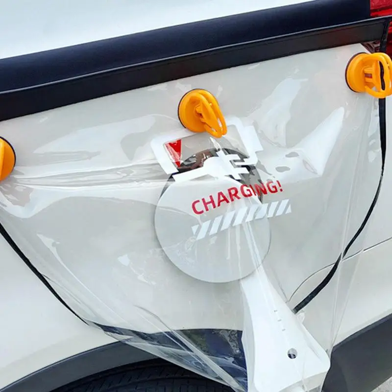 

Electric Car Charging Port Rain Cover | Outdoor EV Charger Cover | Waterproof Fabric Car Charging Tool for Most Cars SUVs and Ot