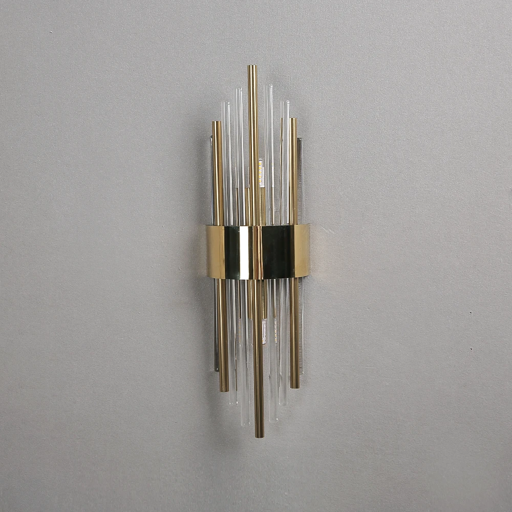 Light Luxury Wall Light Luxury Crystal Wall Lamp Decor for Living Room Bedroom Bedside FixturesTV Background Sconce Lamps