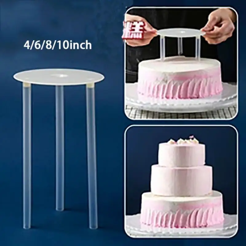 4/6/8/10inch Multi-layer Cake Support Cake Decorating Stand Frame Round Dessert Support Spacer Piling Bracket Tool pastry tools