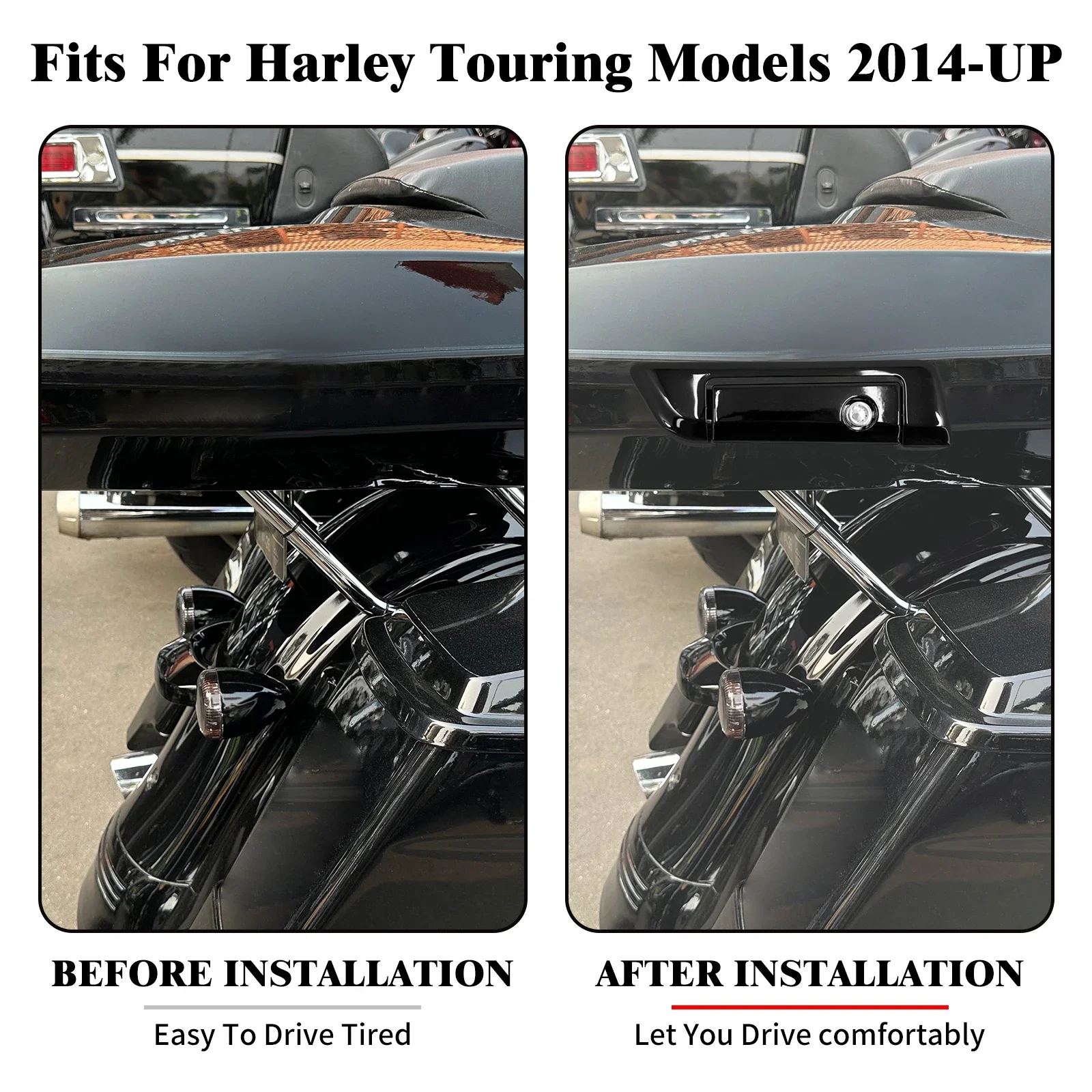 Kit De Alforjas One Touch Para Harley Touring 2009-2013 – HCF, Actualización Sin Herramientas