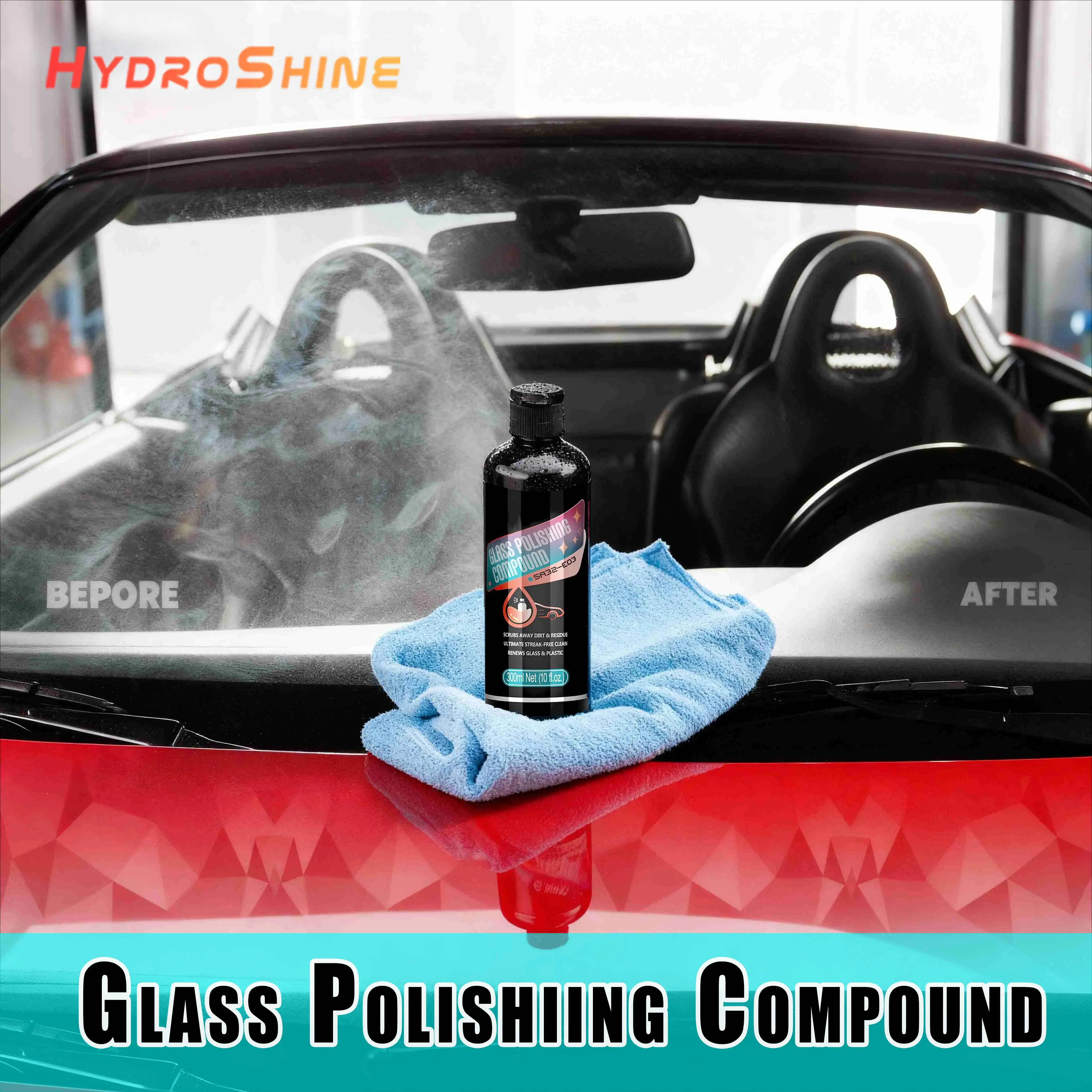 Glass Film Remover Car Glass Polishing Compound Windshield Cleaner Film Coating Oil Paste Emoval Cream Stains Auto Detail