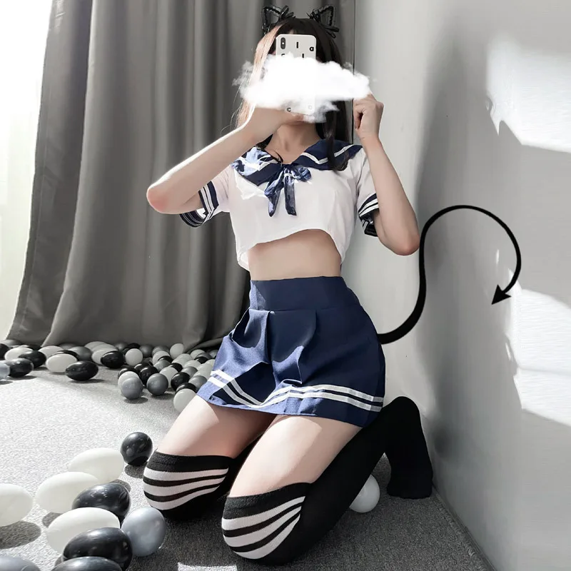 Women Lingerie Women Lingerie Set Women Cosplay Costume Plus Size Maid Dress Schoolgirl Uniform Cosplay Babydoll Porno Role Play Exotic Underwear
