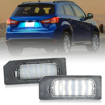 2Pcs For Mitsubishi Outlander Sport ASX RVR 2011-2020 White LED Number License Plate Light Replace OEM 8341A132 1