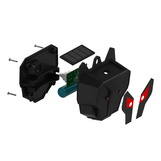 Napelemes Éjszakai Állati Visszatelepítő Ragadozói Vezérlés Led Könnyű Prérifarkas -Visszataszító Eszközök Vízálló Róka Mosómedve Skunk Szarvas Elrettentő Eszköz - Image 5