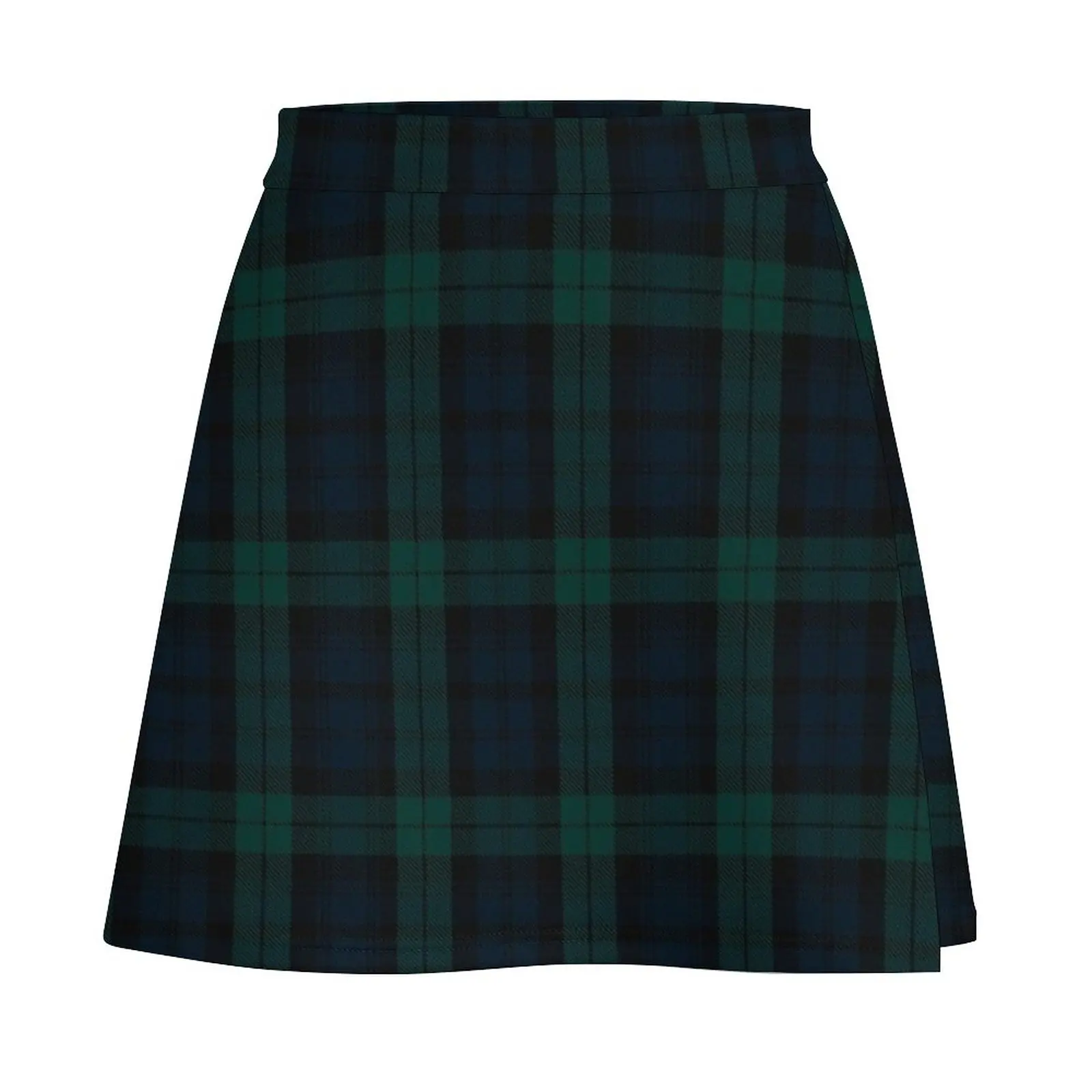 Green and Blue Tartan Plaid Mini Skirt dress novelty in clothes