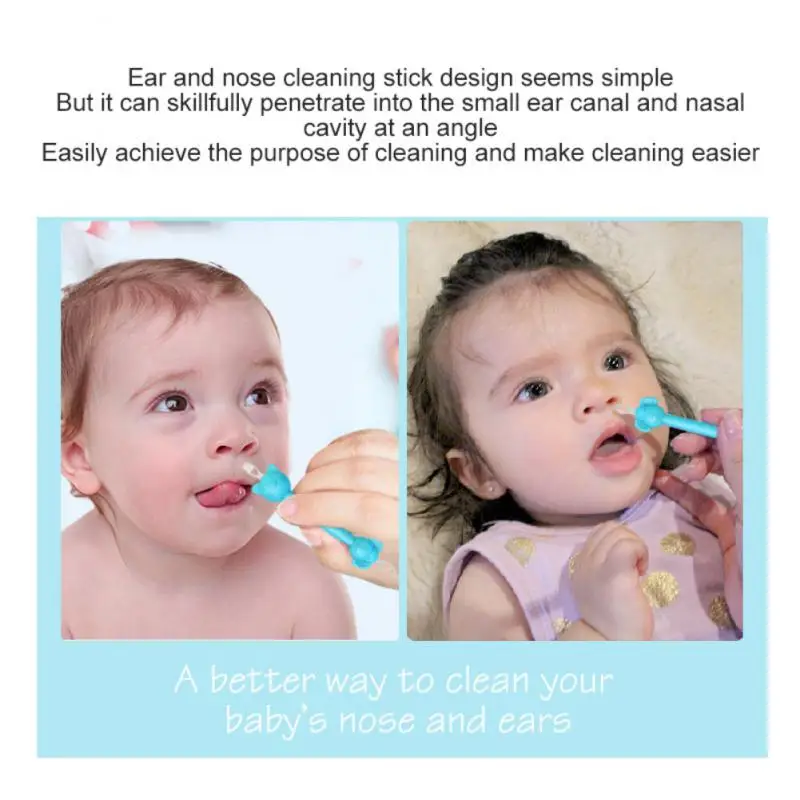  oogiebear - Nose and Ear Gadget. Safe, Easy Nasal Booger and  Ear Cleaner for Newborns and Infants. Dual Earwax and Snot Remover - 2 Pack  with Case - Orange and Seafoam : Baby