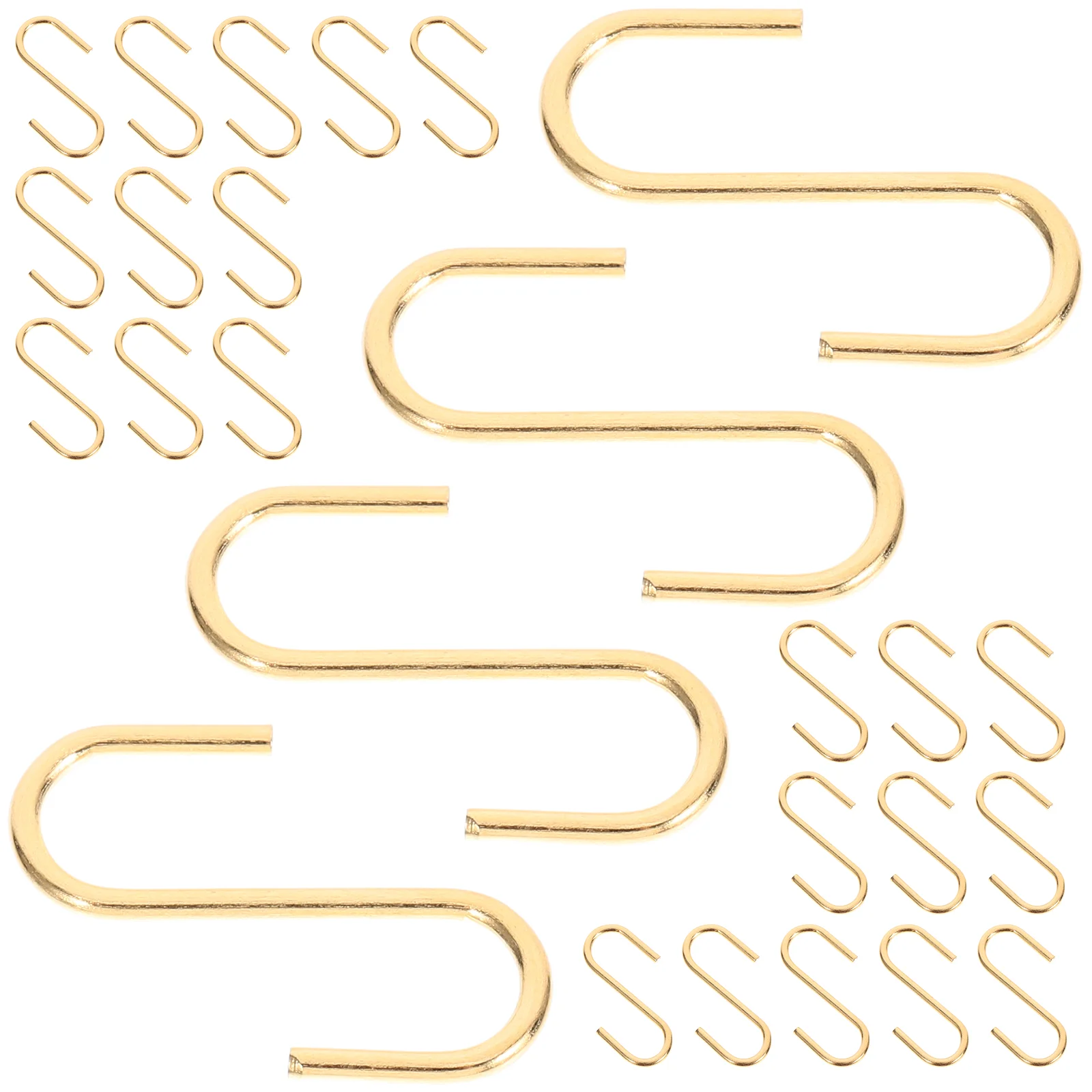 

Подвесной органайзер для гардероба, S-образные металлические крючки для ювелирных изделий, многофункциональный нескользящий аксессуар для дома под золото