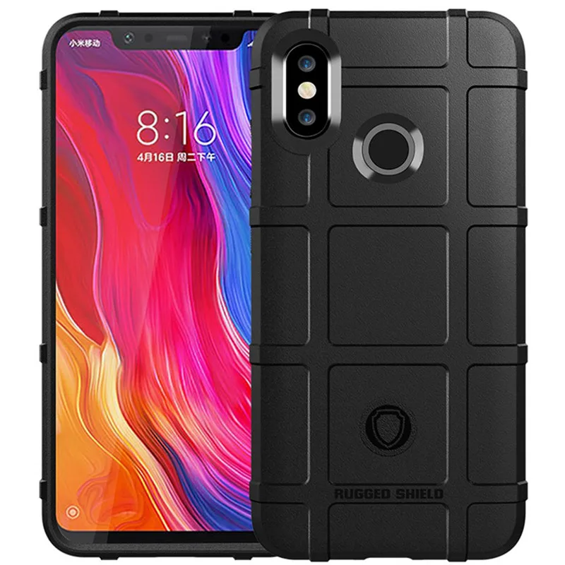 Shockproof Silicone Armor Matte Rubber Phone Cover - Anti-Knock Shield Case