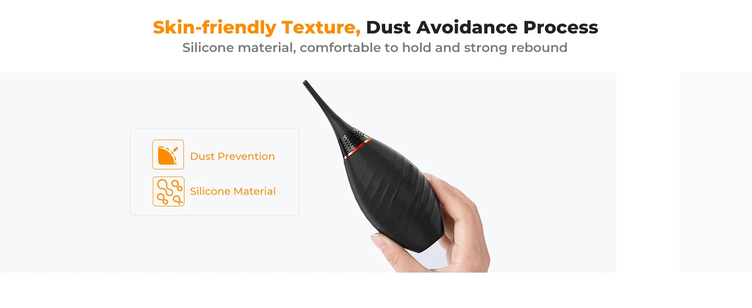 Description Picture 5 of itemK&F Concept Air Blower Single Air Intake Camera Lens Blower for Digital SLR Lens Sensor LCD Screens Musical Instruments Keyboard