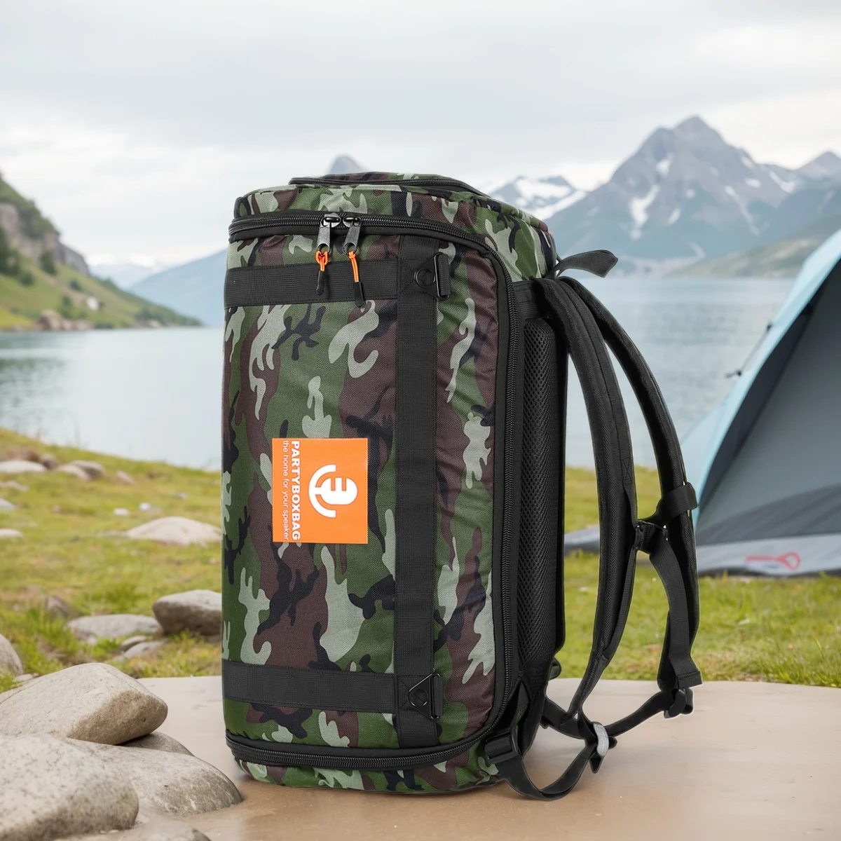 Description Picture 6 of itemSpeaker Shoulder Bag Large Capacity Waterproof Speaker Storage Bags Tragetasche Rucksack for JBL Partybox Club 120/Stage 32