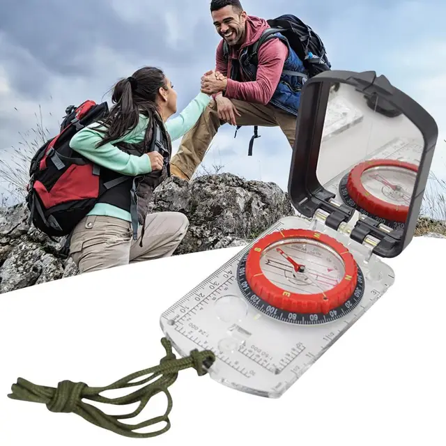 Boussole Survivaliste Trekking 12 Mini Boussoles De Poche - Remplies D'Huile Stable | Randonnée Camping Survie Mini Boussole Remplie Huile
