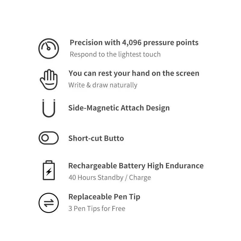 Caneta Stylus para Lenovo Tab P11 Pro tb J706f Tablet Caneta Recarregável para Lenovo Xiaoxin Almofada Pro 11.5 Tb-j706f Caneta de Toque Pressão 21 Computers & Electronics