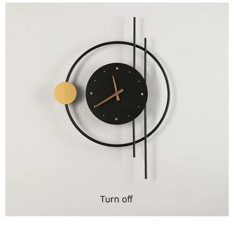 Nordic led uhr wand licht LED designer kreative lampe Nacht Schlafzimmer Wohnzimmer Gang Wohnungen Salon Innen decor wand licht – Detail 20