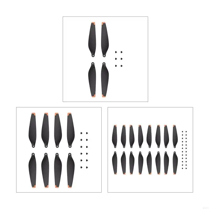 Propellers with Screws for Mini 3/Mini 3 Drones Low Noise Props Quick Release Drones Accessory