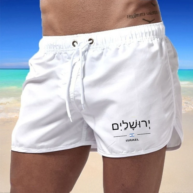 Summer Hot Sales Swim Shorts Mens Beach Shorts Men Loose Comfortable Style Daily Bathing Suit Man Ventilate Gym Clothing Seaside 3