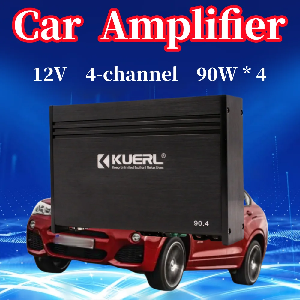 Vehicle Audio Modification, 12V Four Channel 90W * 4, Car/Home Audio Power Amplifier, with Various Circuit Protection. tv box mini top box media player with wireless smart video box set top tv box support wifi with adapter for various tv