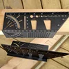 Multifunctional Angle Ruler 45 90 Degree Aluminum Alloy Accurate Woodworking Square Angle Ruler Marking Gauge Carpenter Tool 3