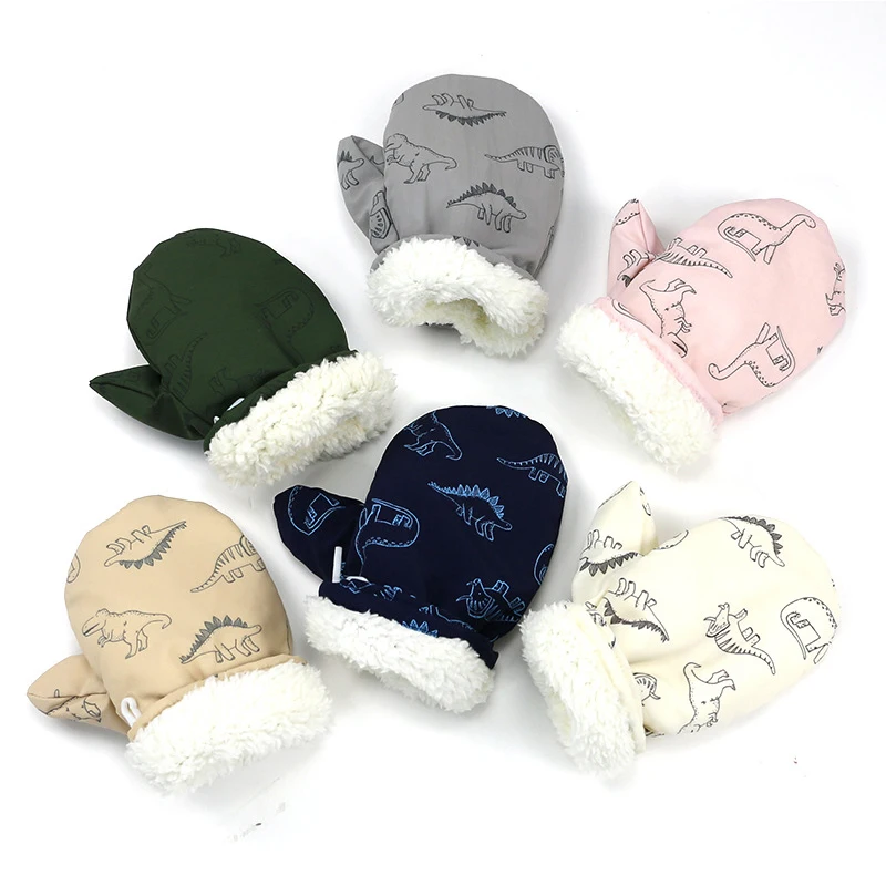 

Child Thicken Ski Snow Gloves Lined Fleece Warm Waterproof Winter Gloves for Kids Warm Children's Mittens Infant Baby Gloves