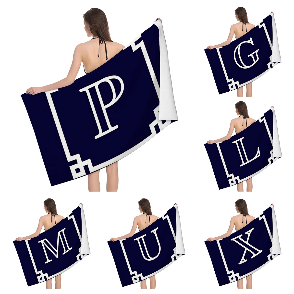 Home bath towels for the body towels bathroom letters and flower quick drying microfiber beach towel man and women large sports