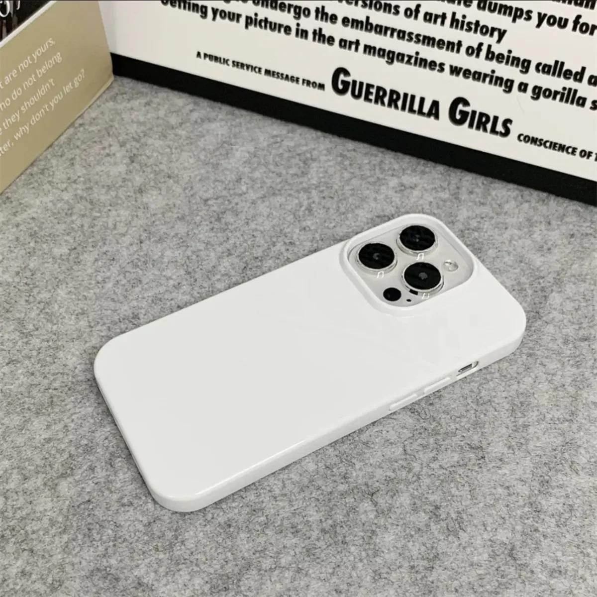 Korean Ins Style Retro White Polka Dot Kawaii Phone Case Cover
