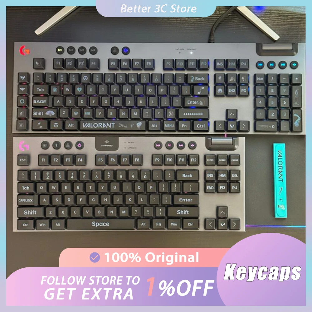 PBT-Mechanical-Keyboard-Keycaps-Valorant-CSGO-Personalized-Keycap-Set ...