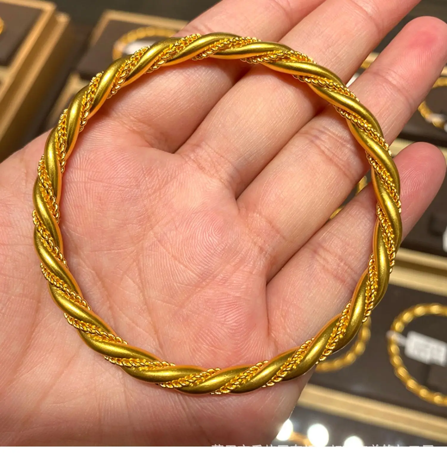 Imitation 999 Real Gold Vietnam Gold Twist Bracelet Female Ancient
