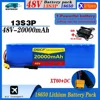 13S3P 48V 20000mAh 20Ah 18650 Lithium-ion Battery Pack with 1000W BMS for 54.6V 2