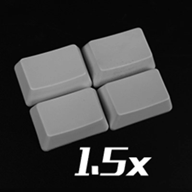 순백색 체리 Mx 스위치용 문자 키캡 없음 기계식 키보드, 3x 6x 7x 공간 1.25x 1.5x 캡 입력 키 PBT OEM 프로필
