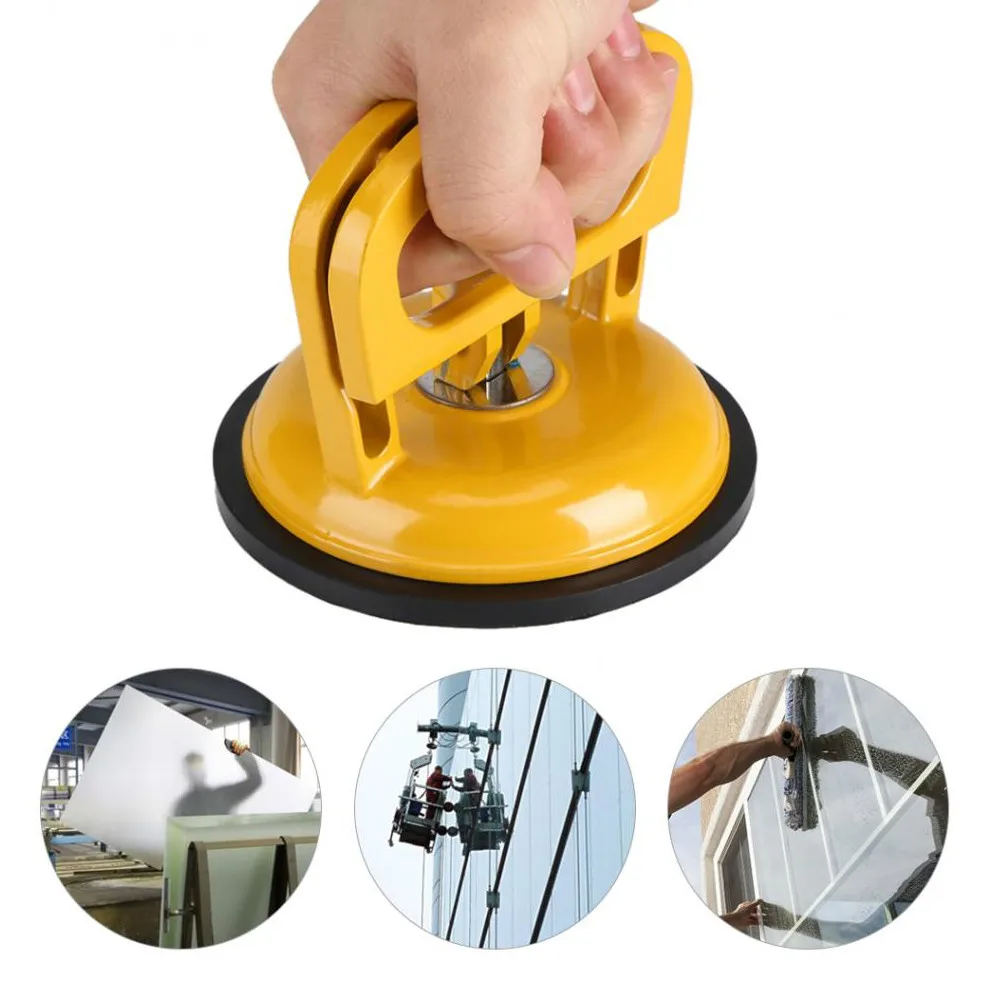 Single Aluminum Alloy Rubber Round Glass Suction Cup