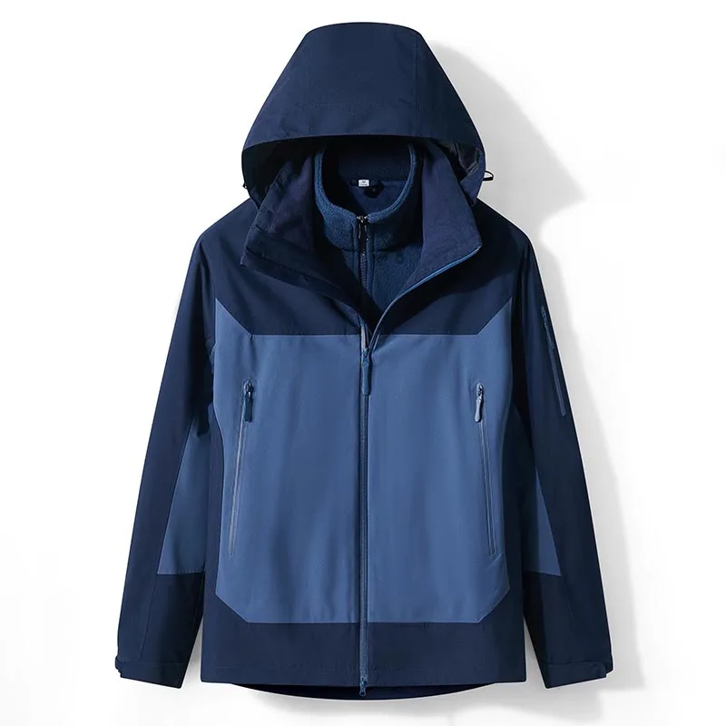Men's Cardigan Parkas Man Jackets Motorcycle Jacket Luxury Clothing Work Wear Short Coat Camping Clothes Winter Outerwear Male