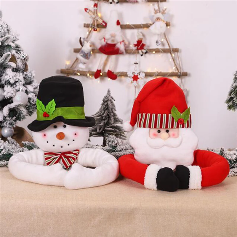 Description Picture 6 of itemSnowman Santa Claus Christmas Doll Christmas Tree Top Decoration New Year Festival Decoration Atmosphere Decorations Supplies