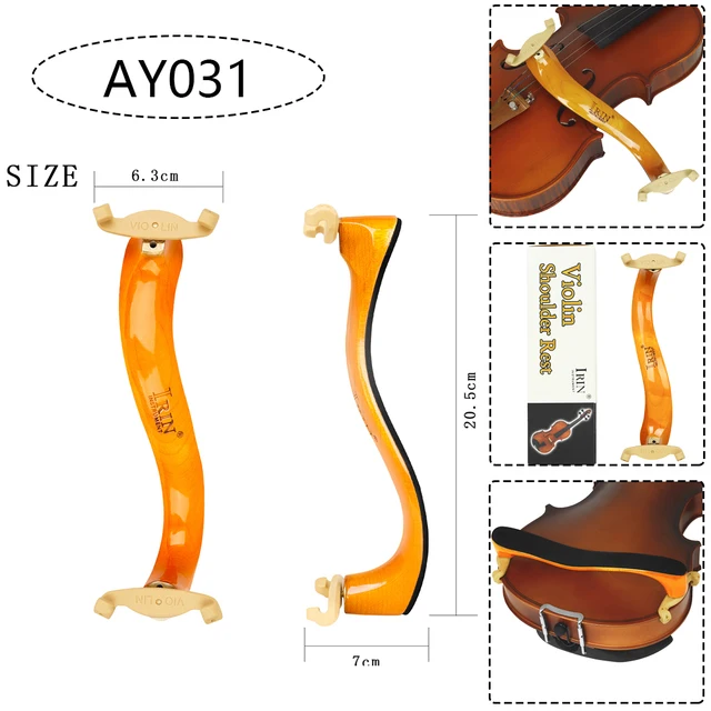 バイオリンショルダーレスト 折りたたみ式無垢材バイオリン肩当て肩