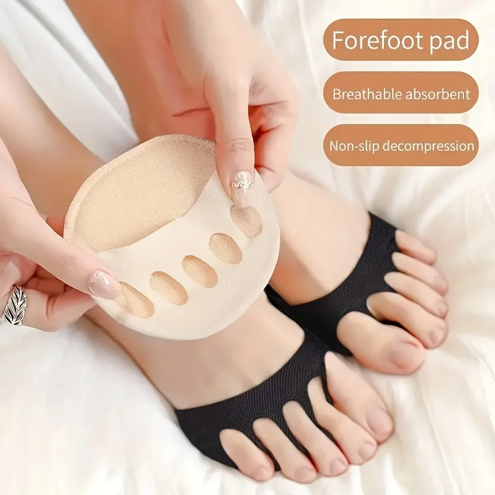 Non-Slip And Anti-Foaming Insole Comfortable Insole,Forefoot Pad Foot Pad High Heel , Soft Invisible Metatarsal Support
