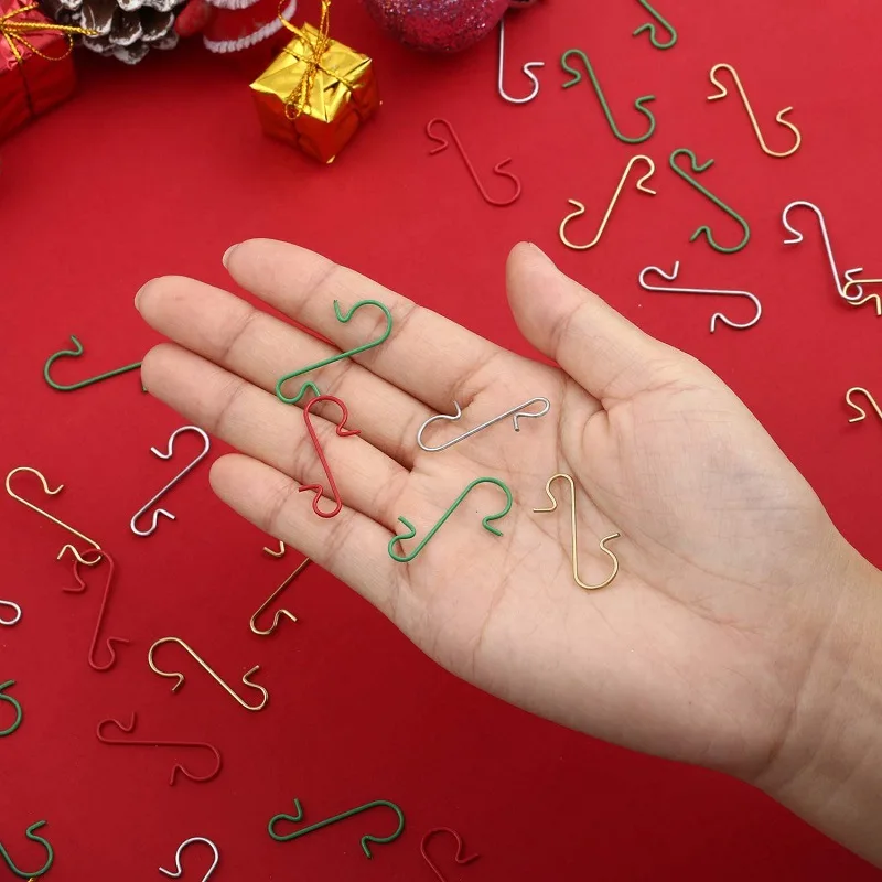 Description Picture 5 of item50 Pcs Christmas Ornament Metal S-Shaped Hooks Holders Christmas Tree Ball Pendant Hanging Home Decoration Navidad New Year 2022