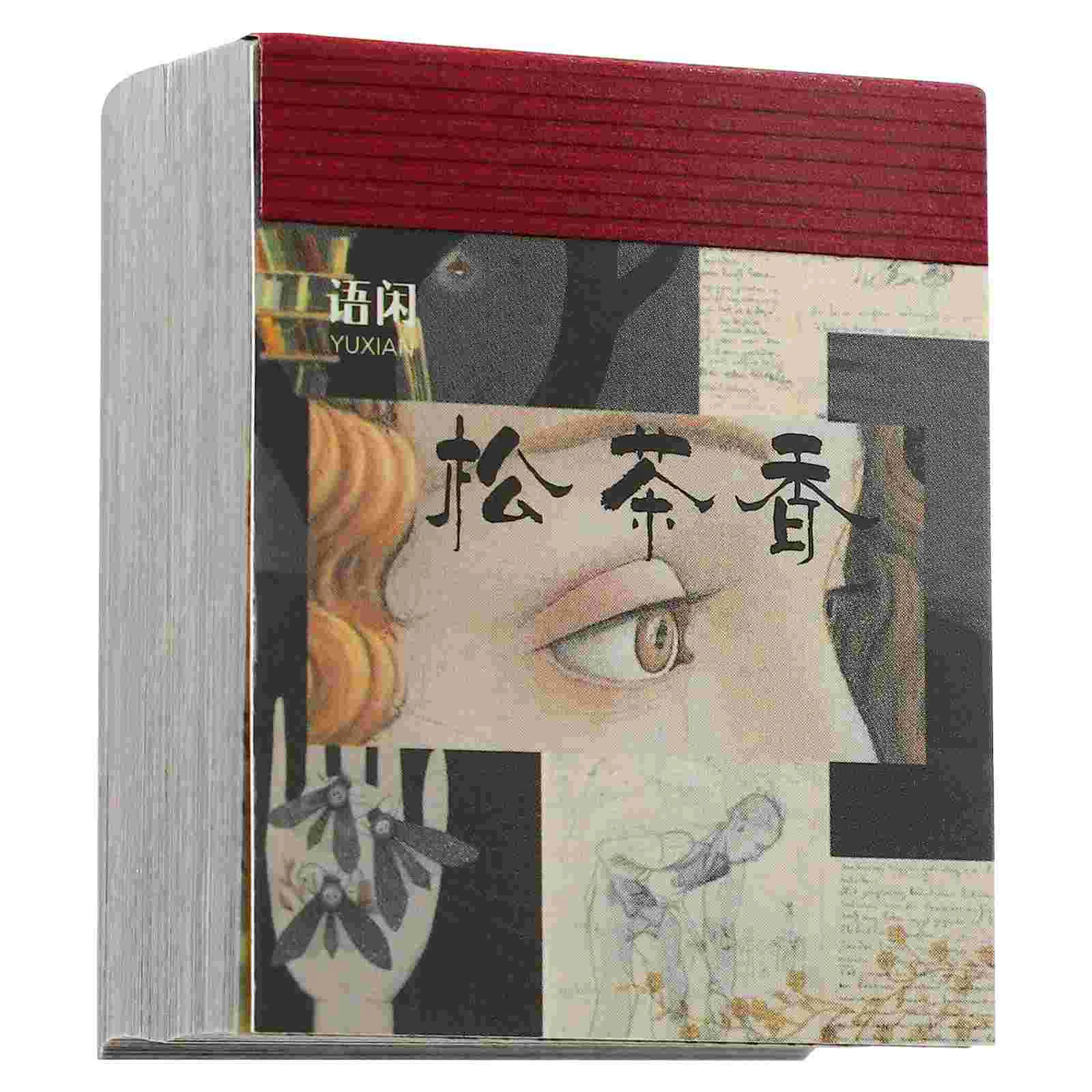 

365 Sheets Material Book Aesthetic Decorative DIY Craft Paper Booked Scrapbooking Kit