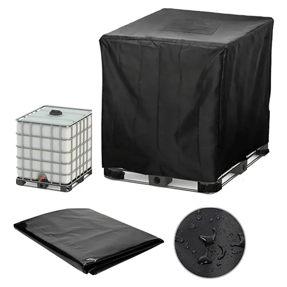 1000L IBC Container Aluminum Foil Cover Outdoor Water Tank Cover Dustproof UV Protection With Zipper IBC Tank Cover Tote Water Tank Cover